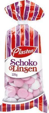 Piasten Schokolinsen - Bunte Schokoladenbonbons 225 g aus Deutschland