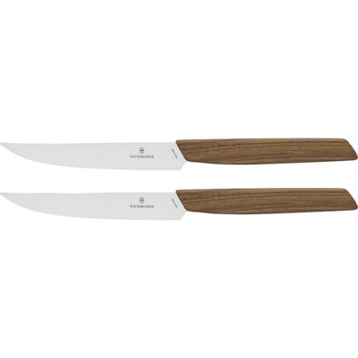 Victorinox Swiss Modern Steakmesser-Set 2-teilig 12cm Nussb. Geschenkv