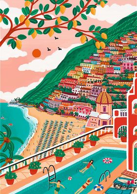 Buntes Positano