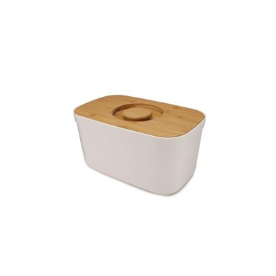 Joseph Joseph Bread Bin - Brotkasten mit Schneidebrettdeckel - Weiß