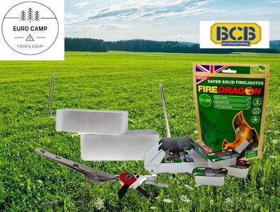 NEU Outdoor Starter Kochset 14 Teile für Camping Survival Bushcrafting Zelten