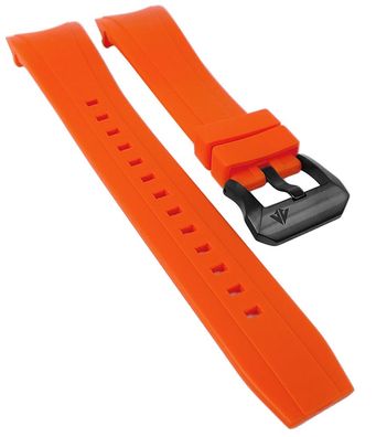 Citizen Eco Drive | Uhrenarmband 23mm Silikon in orange | BJ2119-06E