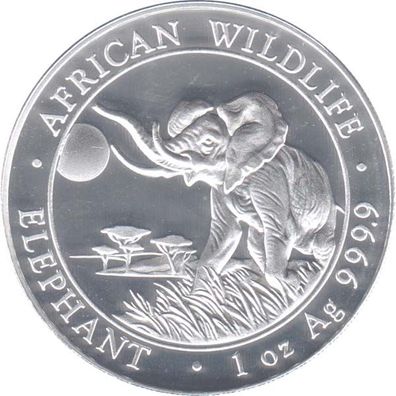 Somalia Republik 2016 - Elefant 1 Oz Silber*