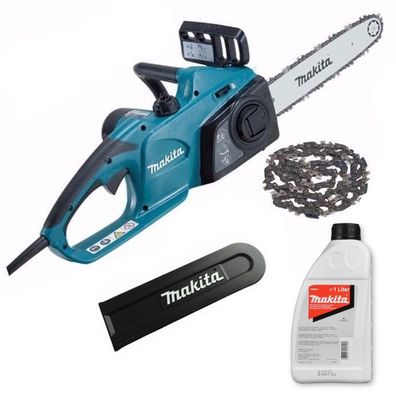 Makita Elektro-Kettensäge + 2 Sägeketten UC3541A 35cm