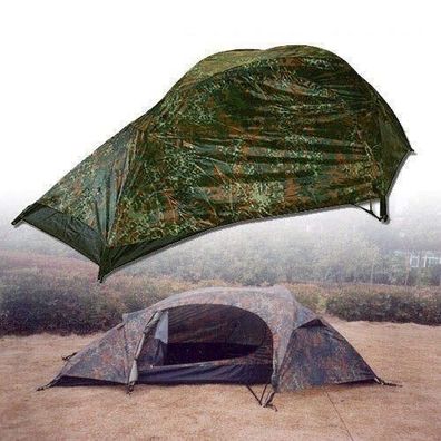 NEU Mil-Tec Zelt Recom flecktarn für Camping Outdoor Survival Bushcrafting