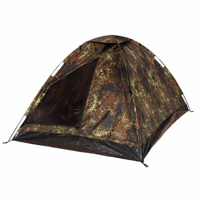 NEU Mil-Tec 2-Mann Zelt Iglu flecktarn für Camping Outdoor Survival Festival