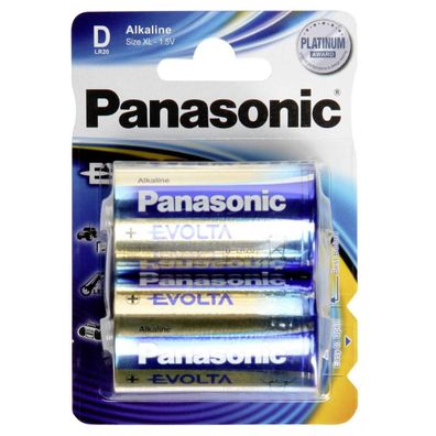 Panasonic Evolta LR20EGE - Batterie 2 x D - Alkalisch