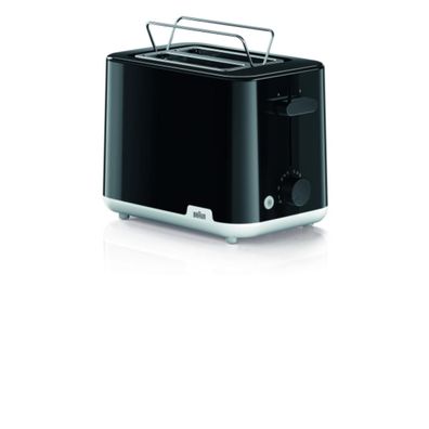 BRAUN HH Toaster 2Schlitz 900W Auftauf-/Aufwärmunktion Brotlift sw HT1010BK