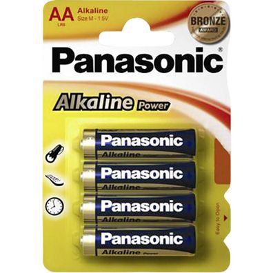 Panasonic Batterie AlkalinePower4Mignon Blister