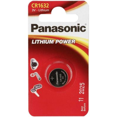 Panasonic CR-1632EL/1B - Batterie CR1632 - Li - 140 mAh