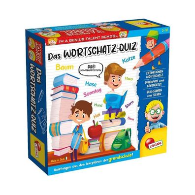 Lisciani DE66650 - Das Wortzschatz-Quiz lesen schreiben Lernspiel Schule Deutsch