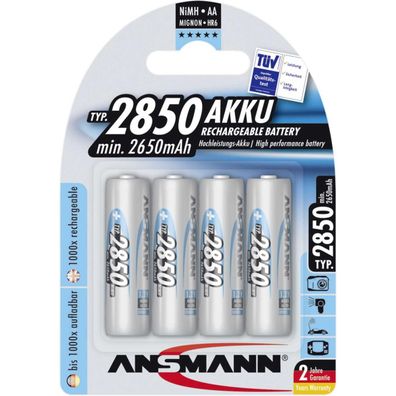 Ansmann Mignon - Batterie 4 x AA-Typ - NiMH - (wiederaufladbar) - 2850 mAh