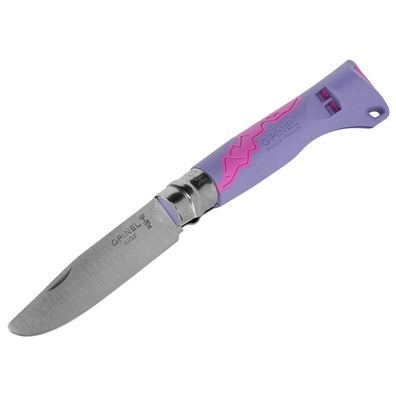 Opinel Multifunction Outdoor Junior Adventure N°07 - Klappmesser - 8 cm - lila