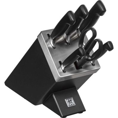 Zwilling Four Star - Set Messerblock und Messer - 7 Stck. - Schwarz