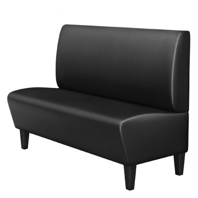 MIAMI | Gastrobank | B: 120 x 103 cm | Schwarz | Glatt | Leder | Gastro Sitzbank, B