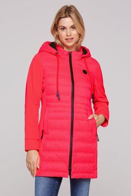 SOCCX U?bergangsjacke im Materialmix in Flashy Red