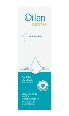 Oillan Derm+ Feuchtigkeitsspendende Körpercreme, 200 ml