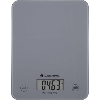 Zassenhaus Digitale Küchenwaage Balance, cool grey