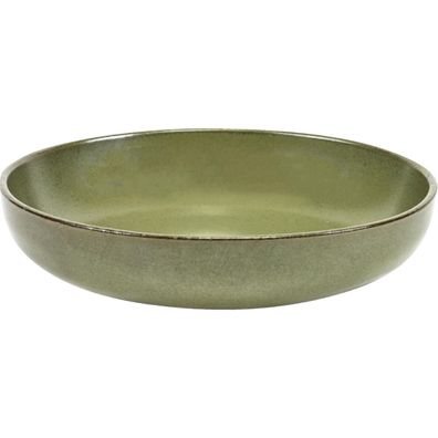SERAX Surface Teller tief M, Camo Green, ø: 190 mm