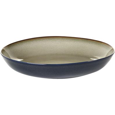 SERAX Teller tief L Misty Grey / Dark Blue, ø: 235 mm