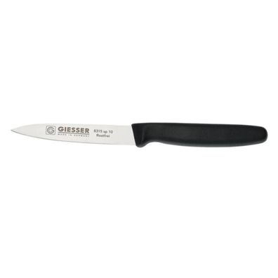 Giesser Gemüsemesser glatt, 100 mm, schwarz