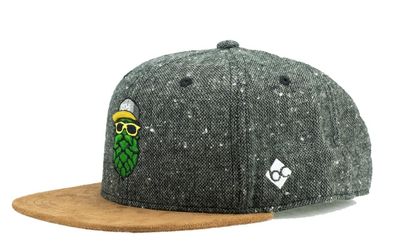 Bavarian CAPS Snapback Cap Hopfinator dunkelgrau