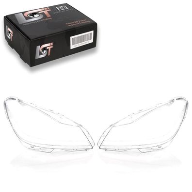 2x Scheinwerfer Streuscheibe Set für Mercedes-Benz C-Klasse W204 S204 C204 11-14