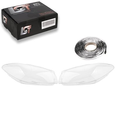 2x Scheinwerfer Glas Streuscheibe links rechts Set für BMW 5er F10 F11 2009-2017