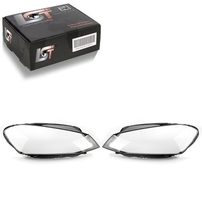 2x Scheinwerfer Glas Streuscheibe links rechts Set für VW Golf 7 VII 2012-2017