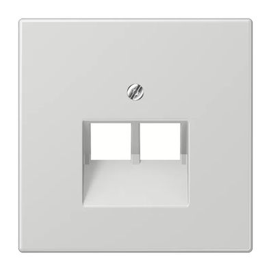 Jung Abdeckung für IAE/UAE-Anschlussdosen 2 x 8-polig, Thermoplast, Serie LS, lichtgr