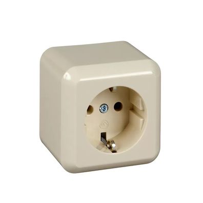 Elso Steckdose 16A Contura Steckklemme perlweiß 385000