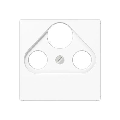 Jung Abdeckung für Universal-Sat/BK-Dosen, Duroplast, Serie AS/A, alpinweiß A561PLSAT