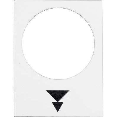 Schneider Electric Bezeichnungsschild, 30x40mm, weiß, Heben, langsam-schnell ZB2BY495