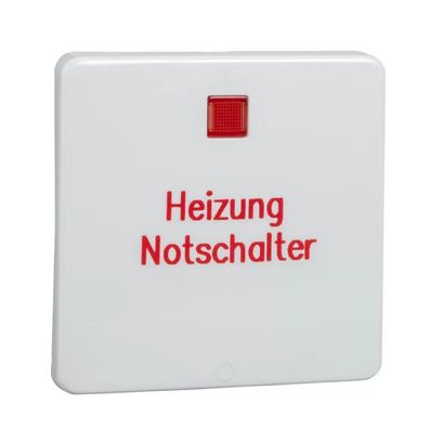 Elso Wippe 2polig bedruckt Heizung Kennzeichnung erhaben Fashion/riva/scala reinweiß