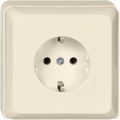 Elso Steckdose im Geräteträger 1-fach 16A Renovierung Schraubklemme perlweiß 515110