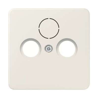 Jung Abdeckung für Universal-Sat/BK-Dosen, Thermoplast, Serie CD, weiß 561SAT