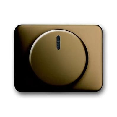 Busch-Jaeger 6540-21 | Zentralscheibe mit Drehknopf, Bef.-Mutter und Glimmlampe