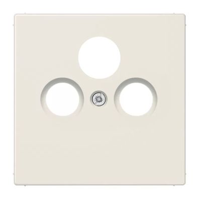 Jung Abdeckung für Universal-Sat/BK-Dosen, Thermoplast, Serie LS, weiß LS990SAT