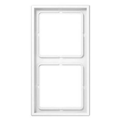 Jung Rahmen 2fach, senkrechte und waagerechte Montage, Duroplast, LS 990, alpinweiß L