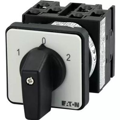 Eaton Umschalter, T0, 20 A, Einbau, 3 Baueinheit(en), Kontakte: 6, 60 °, rastend, mit