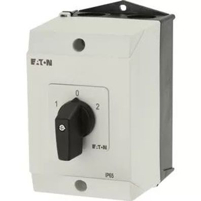 Eaton Umschalter, T0, 20 A, Aufbau, 3 Baueinheit(en), Kontakte: 6, 60 °, rastend, mit