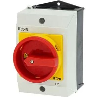 Eaton Hauptschalter, T0, 20 A, Aufbau, 3 Baueinheit(en), 6-polig, NOT-AUS-Funktion, m