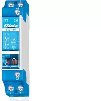 Eltako Stromstoßschalter 12V. 1 Schließer + 1 Öffner 16A/250V AC 21110011