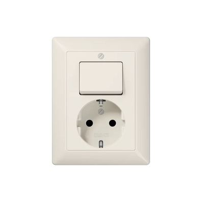 Jung SCHUKO® Steckdose 16 A 250 V  mit Schalter Universal Aus-Wechsel 10 AX 250 V  ,