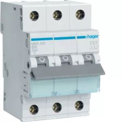 Hager LS-Schalter 3 polig 6kA B-20A 3M MBN320