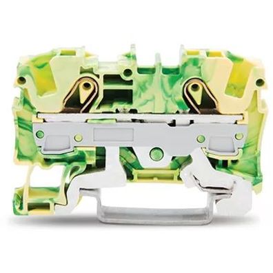 WAGO 2-Leiter-Schutzleiterklemme;6 mm²; ür Anwendungen Ex e II geeignet; rün-gelb 200