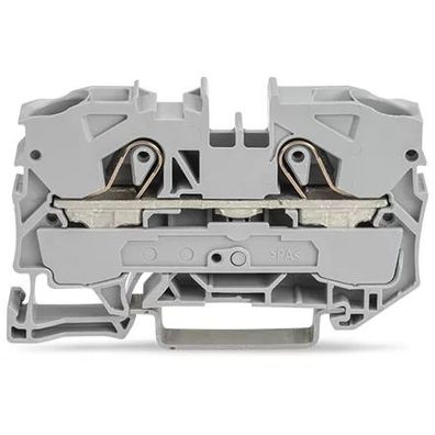 WAGO 2-Leiter-Durchgangsklemme;10 mm²; ür Anwendungen Ex e II geeignet; rau 2010-1201