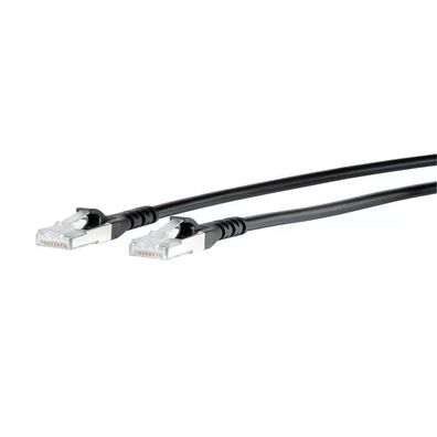 Metz Connect Patchkabel Cat.6A AWG 26 0,5 m schwarz 1308450500-E