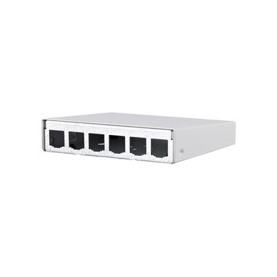 Metz Connect Modul AP-Gehäuse 6 Port reinweiß, unbestückt 130861-0602-E