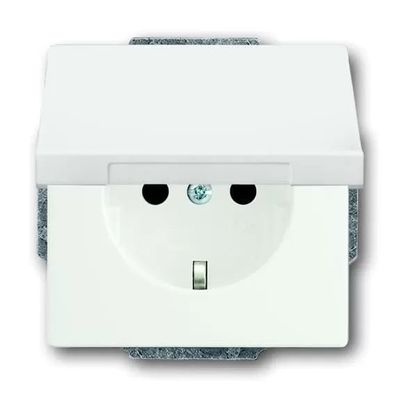 Busch-Jaeger 20 EUK-884 | SCHUKO® Steckdosen-Einsatz mit Klappdeckel